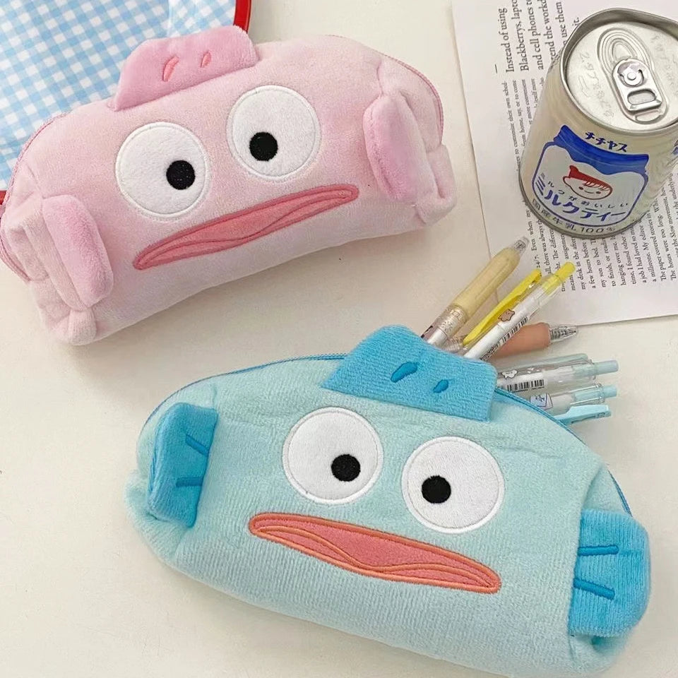 Anime Hangyodon Plush Pencil Case Cartoon Student Stationery Pouch Large Capacity Cosmetic Storage Bag for Kids Girl Gift Anime Hangyodon Plush Pencil Case Cartoon Student Stationery Pouch Large Capacity Cosmetic Storage Bag for Kids Girl Gift